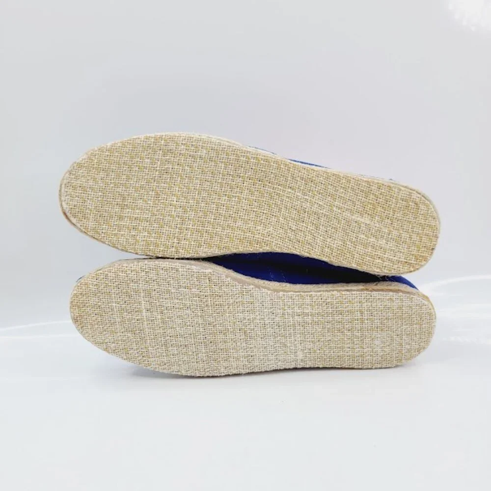 Toms Women's Royal Blue Alpargata Rope‎ Suede Slip-On Espadrille Flat Size 11